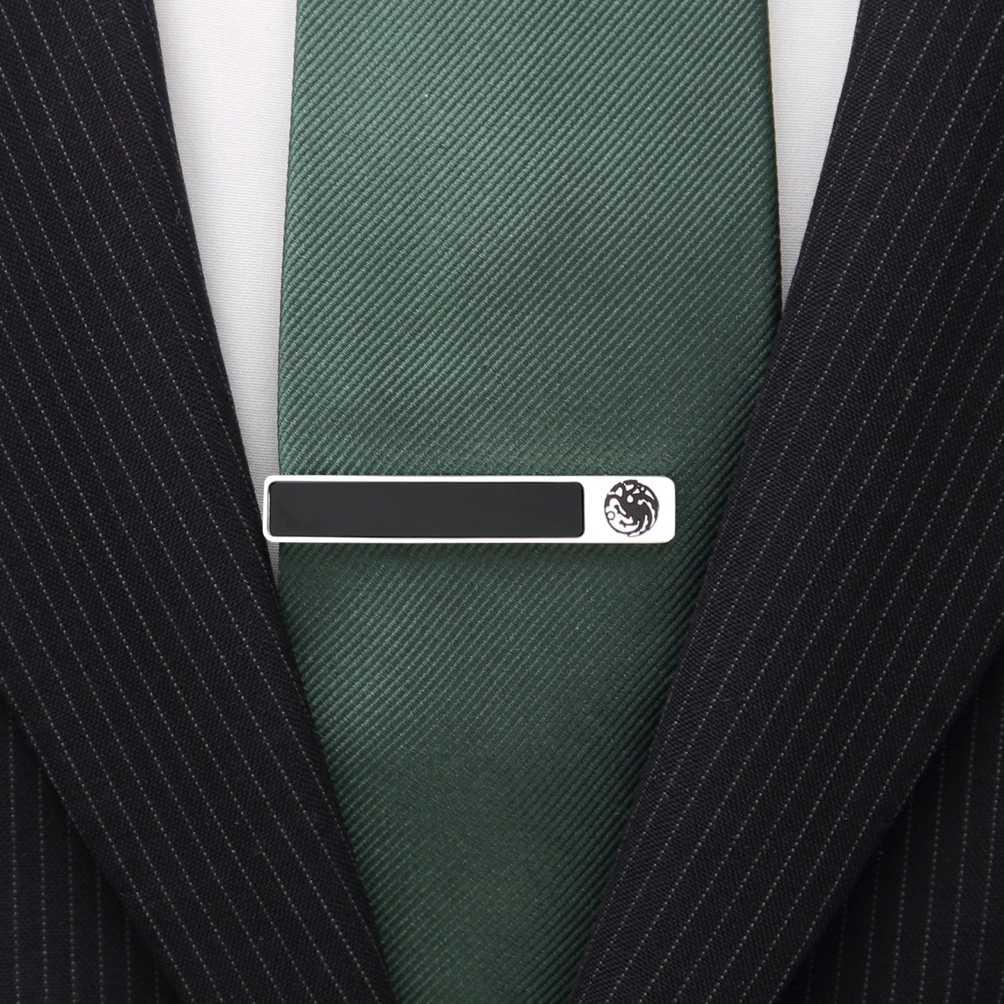 Game of Thrones Targaryen Onyx Tie Clip