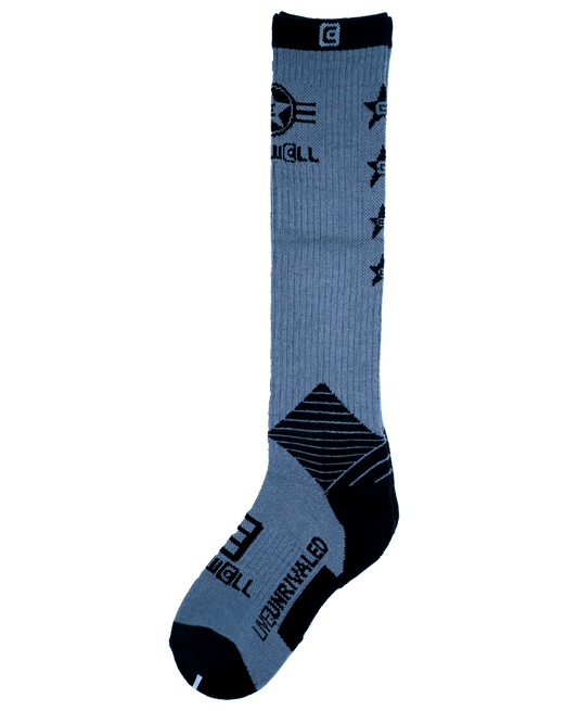 Gray Knee High Socks