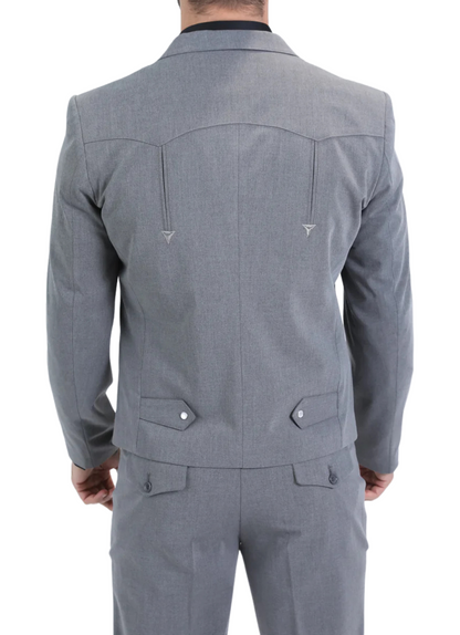 Men's Grey Western Suit Set