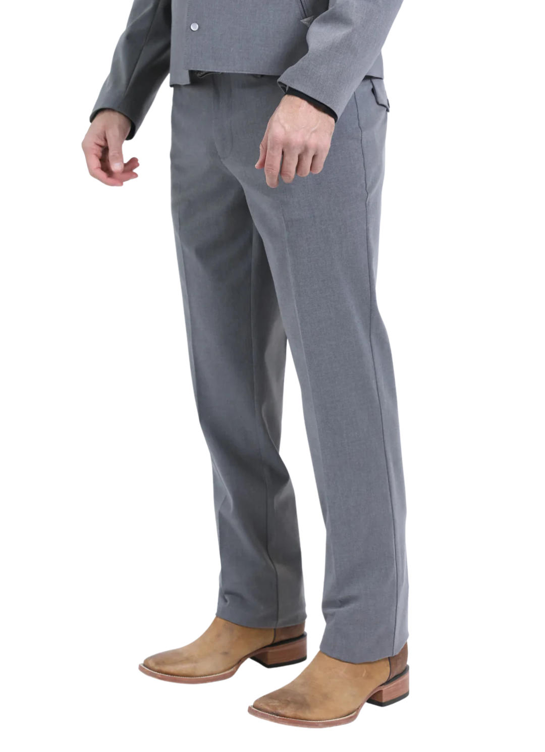 Men's Grey Western Suit Set
