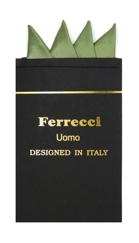 Pre-Folded Microfiber Hunter Green Handkerchief Pocket Square