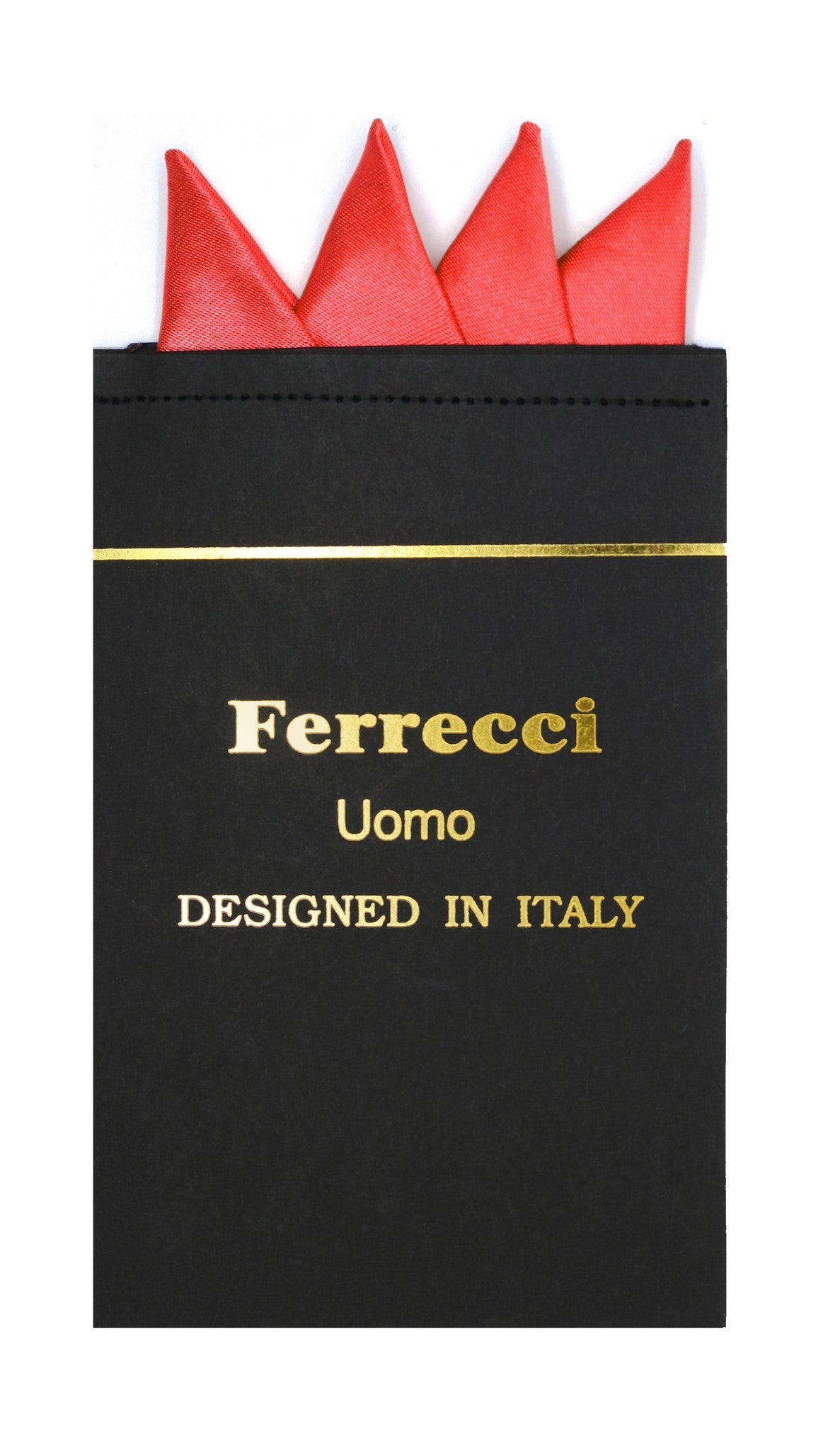Pre-Folded Microfiber Red Handkerchief Pocket Square