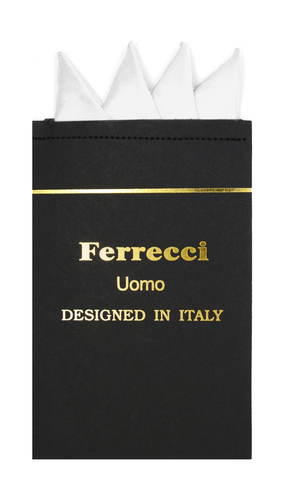 Pre-Folded Microfiber White Handkerchief Pocket Square