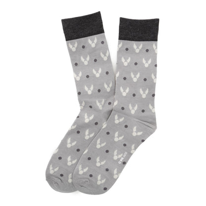 Calcetines de Hombre Grises Snitch Dorada de Harry Potter
