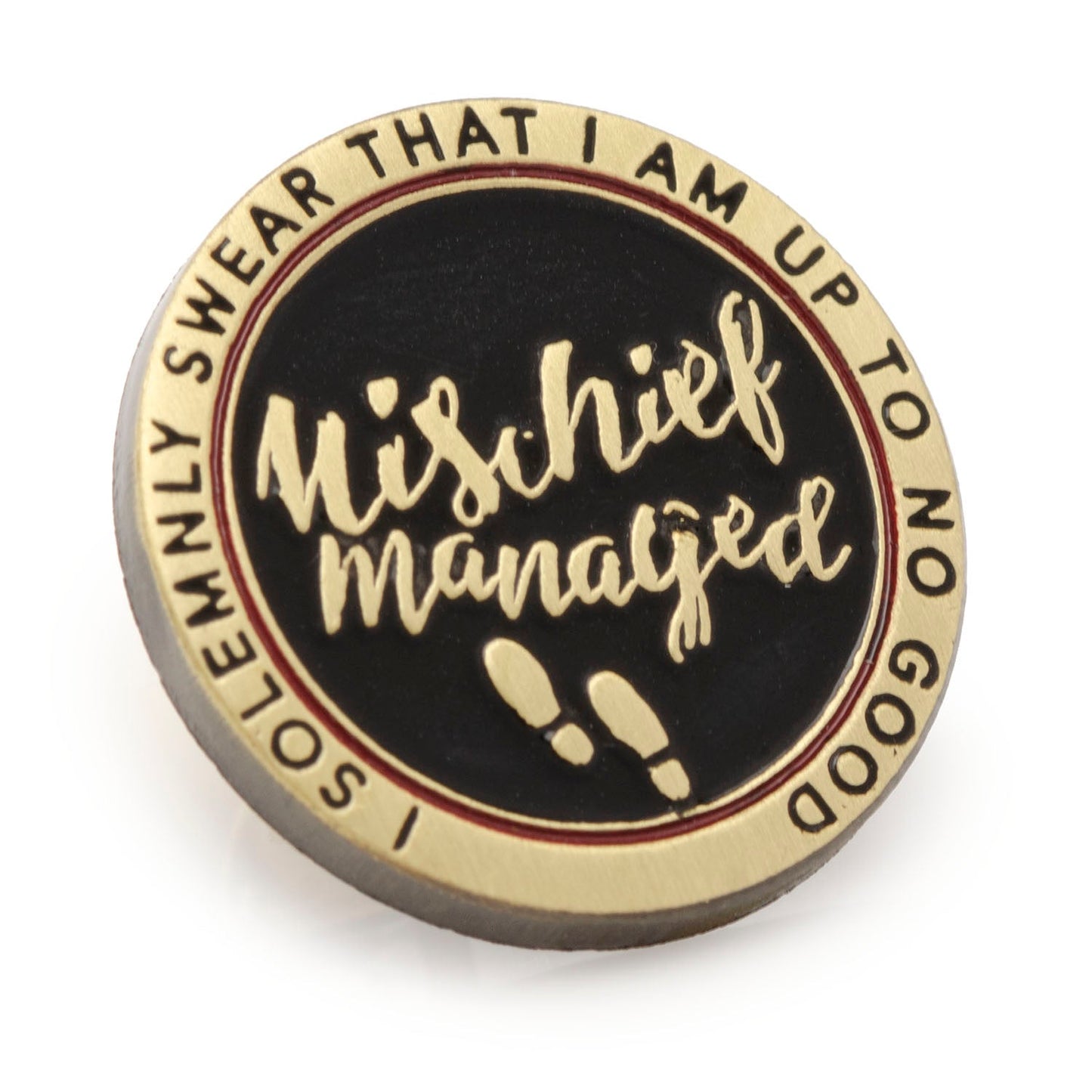 Harry Potter Mischief Managed Gold Lapel Pin - My Men's Shop