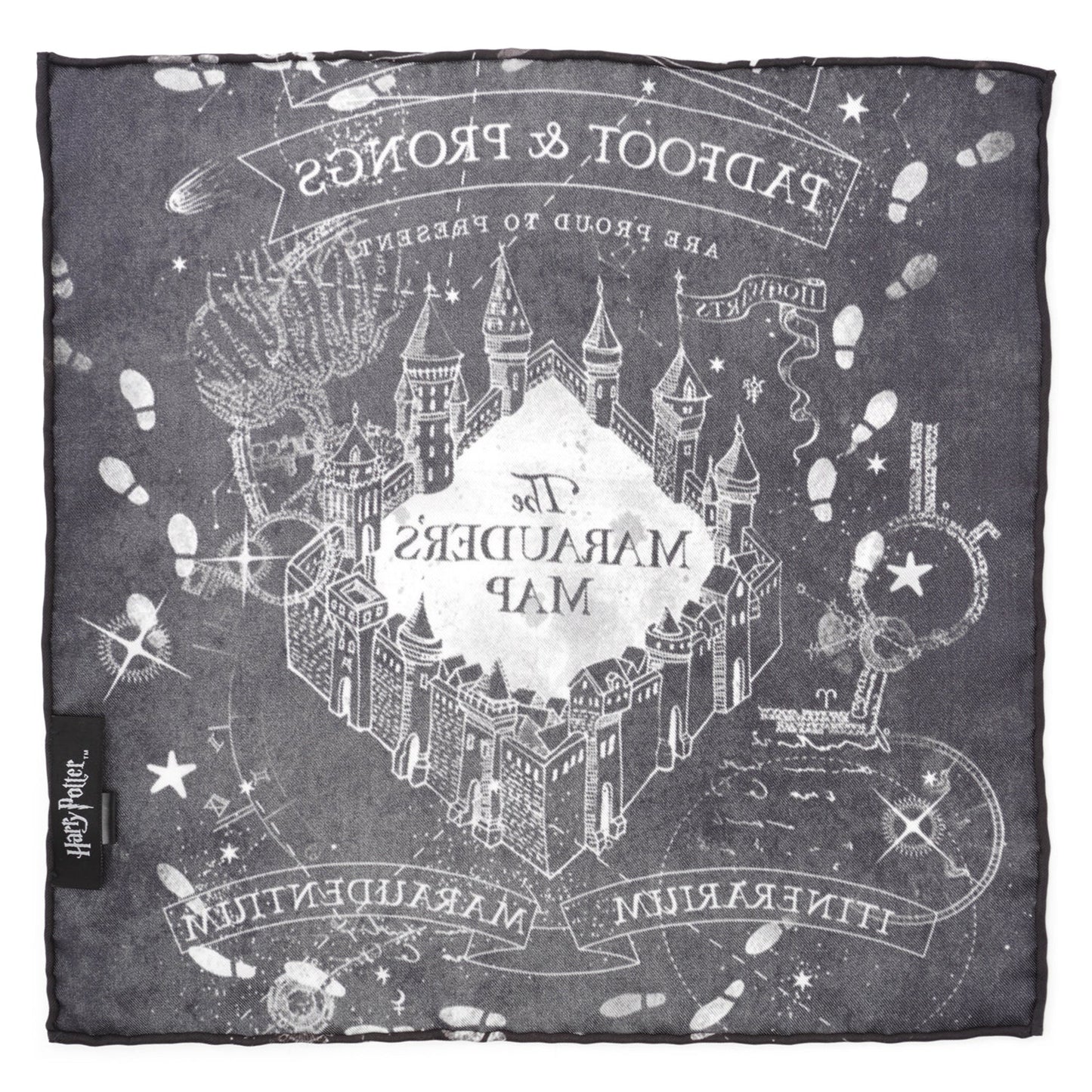 Pañuelo de bolsillo del Mapa del Merodeador de Harry Potter
