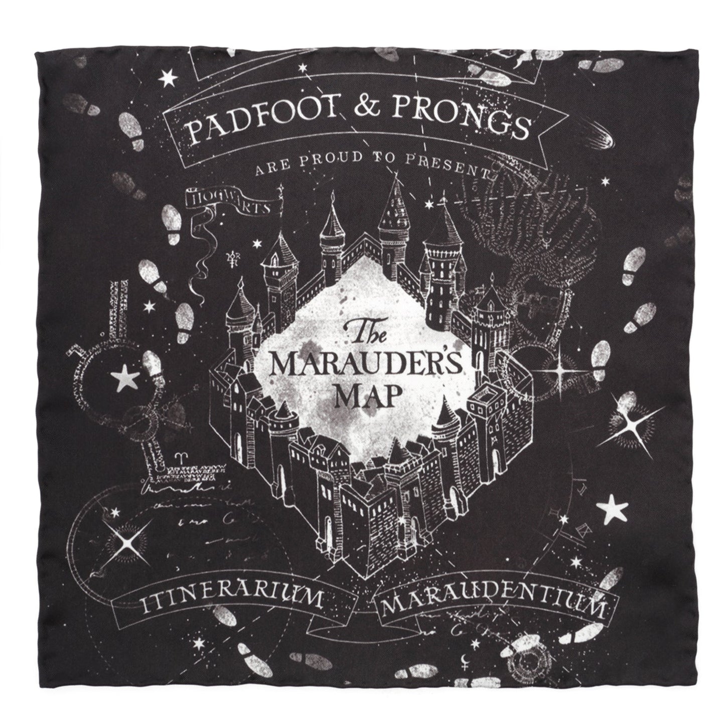 Pañuelo de bolsillo del Mapa del Merodeador de Harry Potter
