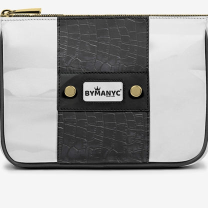 Bolso BYMANYC ® New York – Banda Vertical Vegana de Alta Costura en Oro Medianoche