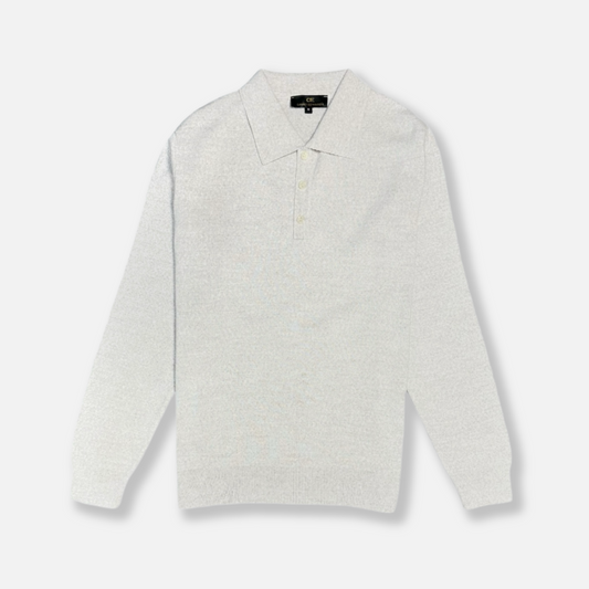 Dave Knitted Solid Polo Sweater - My Men's Shop