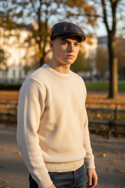 100% Adjustable Leather Cap A-004-02