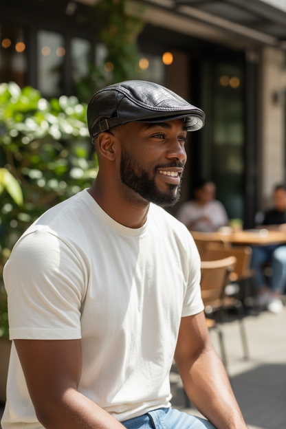 100% Adjustable Leather Cap A-004-02