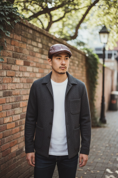 100% Adjustable Leather Cap A-004-02