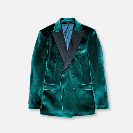 Velluto Peak Lapel Velvet Blazer - My Men's Shop