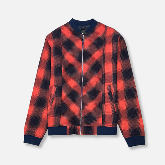 Vannes Plaid Baseball Jacket - My Men's Shop