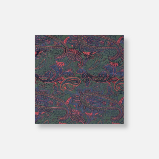 Ames Paisley Pocket Square - My Men's Shop
