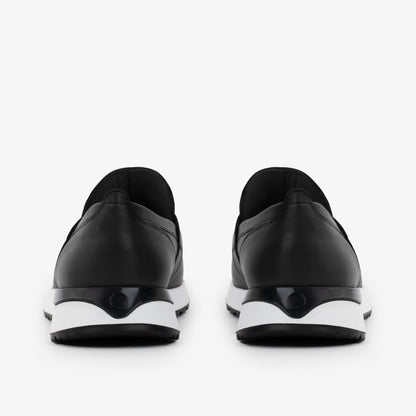 The Lumina Black Buffalo Leather Women Sneaker