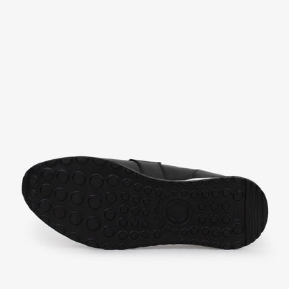 The Lumina Black Buffalo Leather Women Sneaker