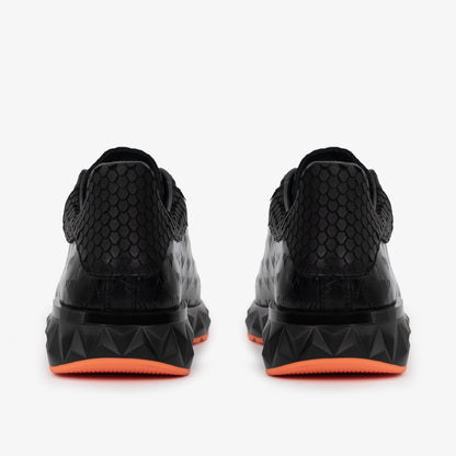 The Caesars Black Leather  Men Sneaker