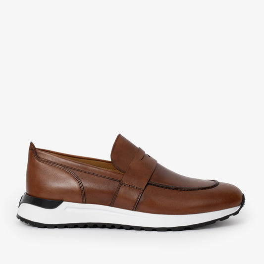 The Lumina Tan Buffalo Leather Women Sneaker