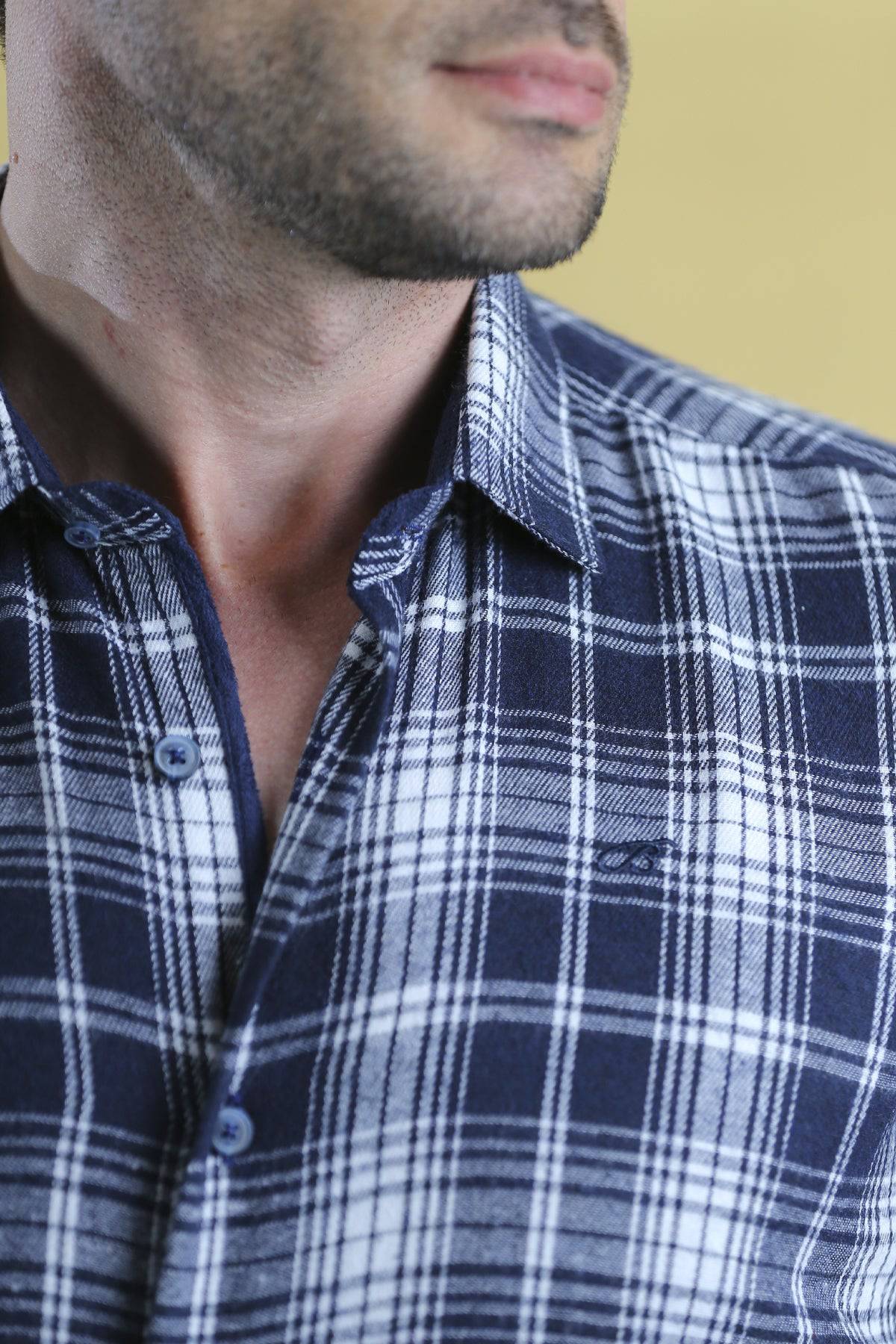 The Woodsman Shirt (The Navy Plaid)