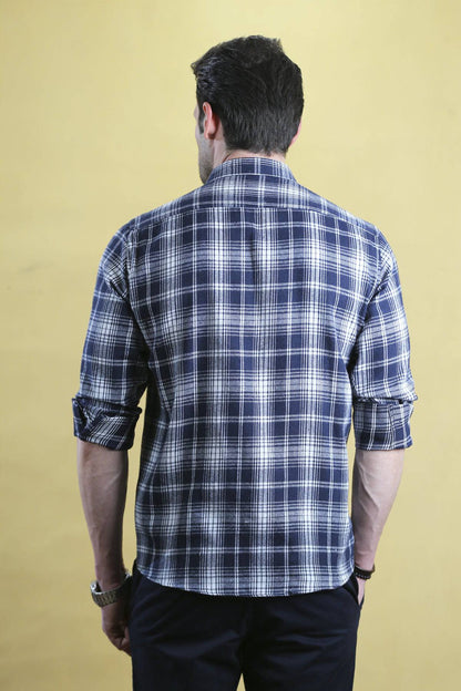 The Woodsman Shirt (The Navy Plaid)
