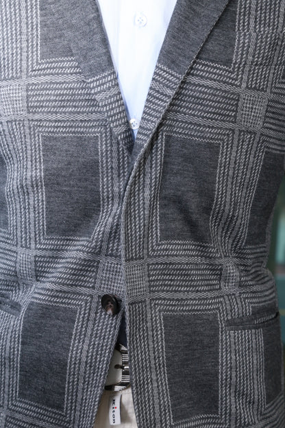 KNT by Kiton Checked Cashmere-Cotton Sport Jacket
