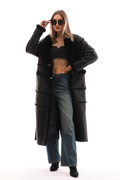 The Virelli Reversible Leather Women Jacket