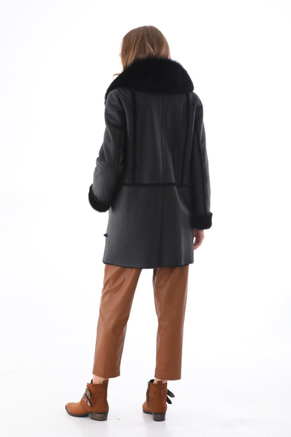 The Boreal Black Leather Women Jacket