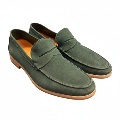Andrea Ventura Suede Short Penny Loafers