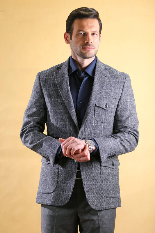El blazer a medida (Gris Nueva York)