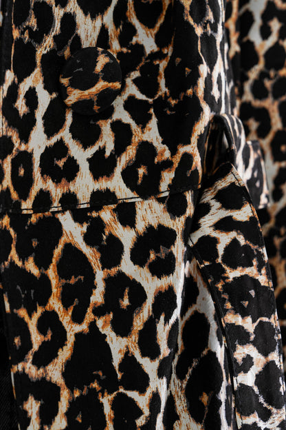 Sienna Abstract Art Leather Women Jacket – Leopard Edition