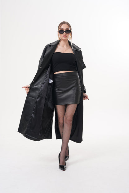 The Raven Black Leather Women Jacket