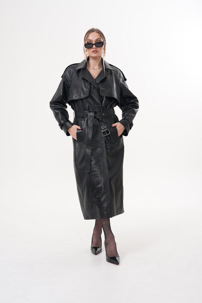 The Raven Black Leather Women Jacket