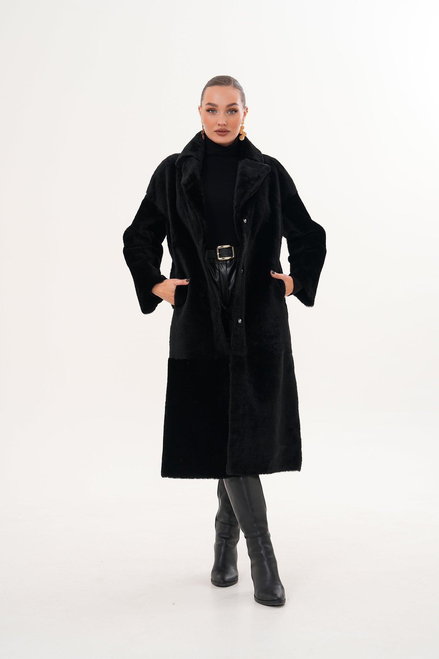 The Emilia Reversible Shearling Leather Women Jacket