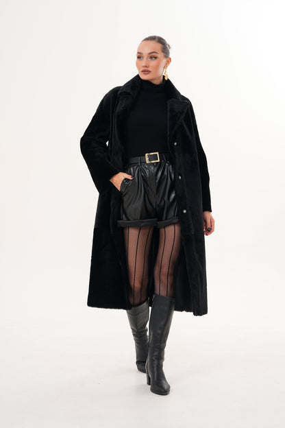 The Emilia Reversible Shearling Leather Women Jacket