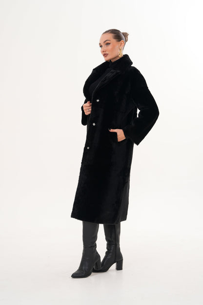 The Emilia Reversible Shearling Leather Women Jacket