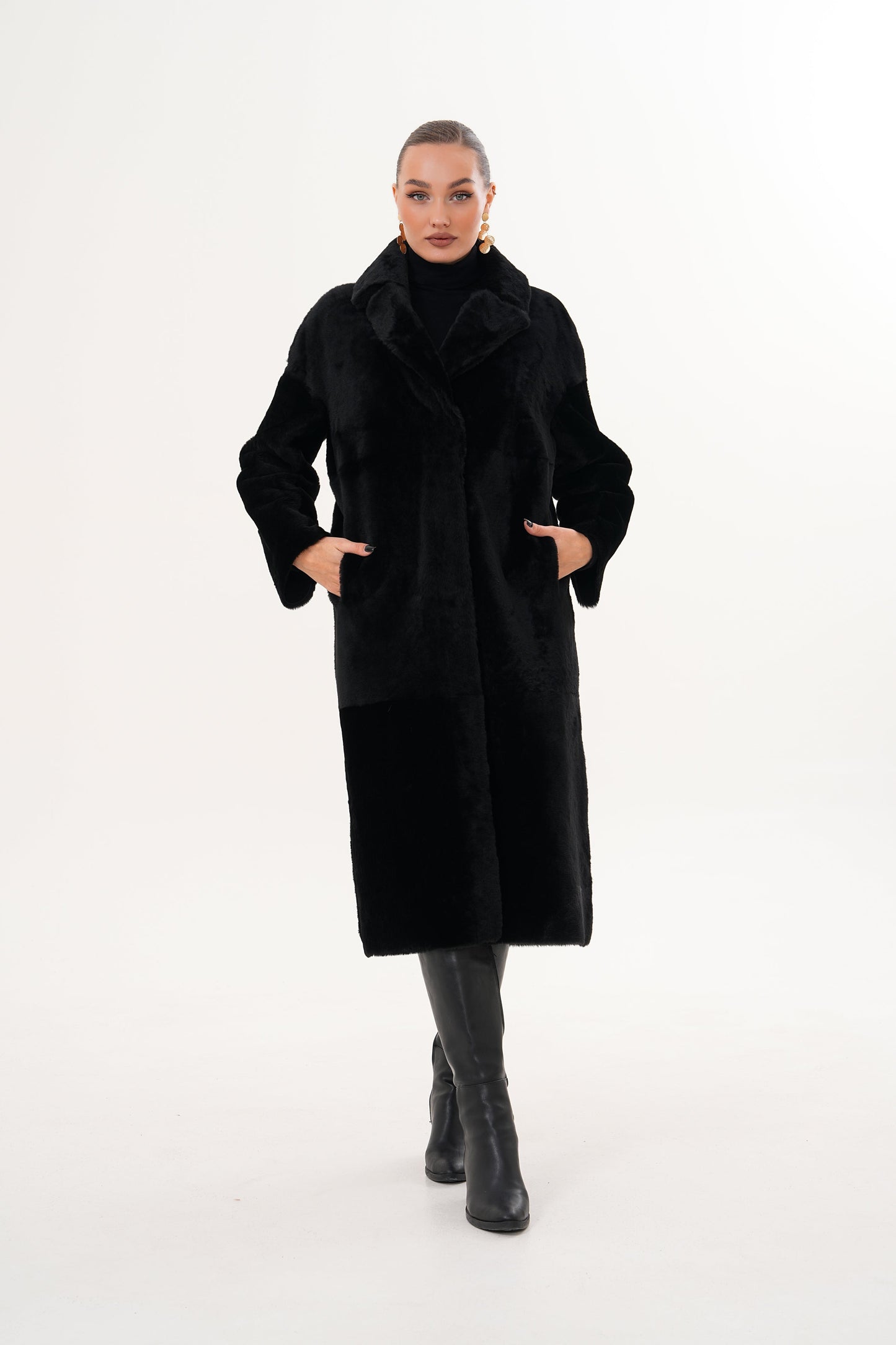 The Emilia Reversible Shearling Leather Women Jacket