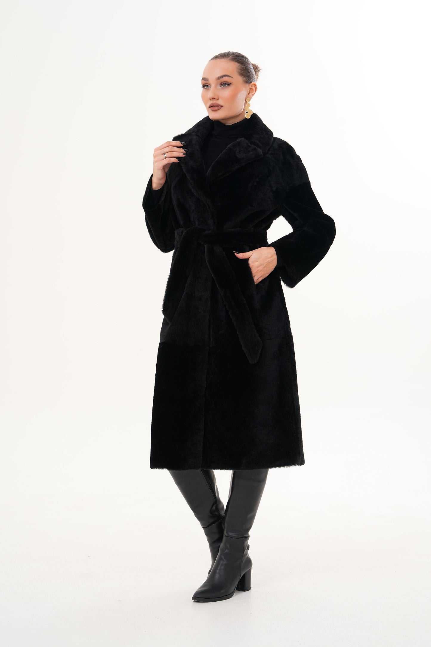 The Emilia Reversible Shearling Leather Women Jacket