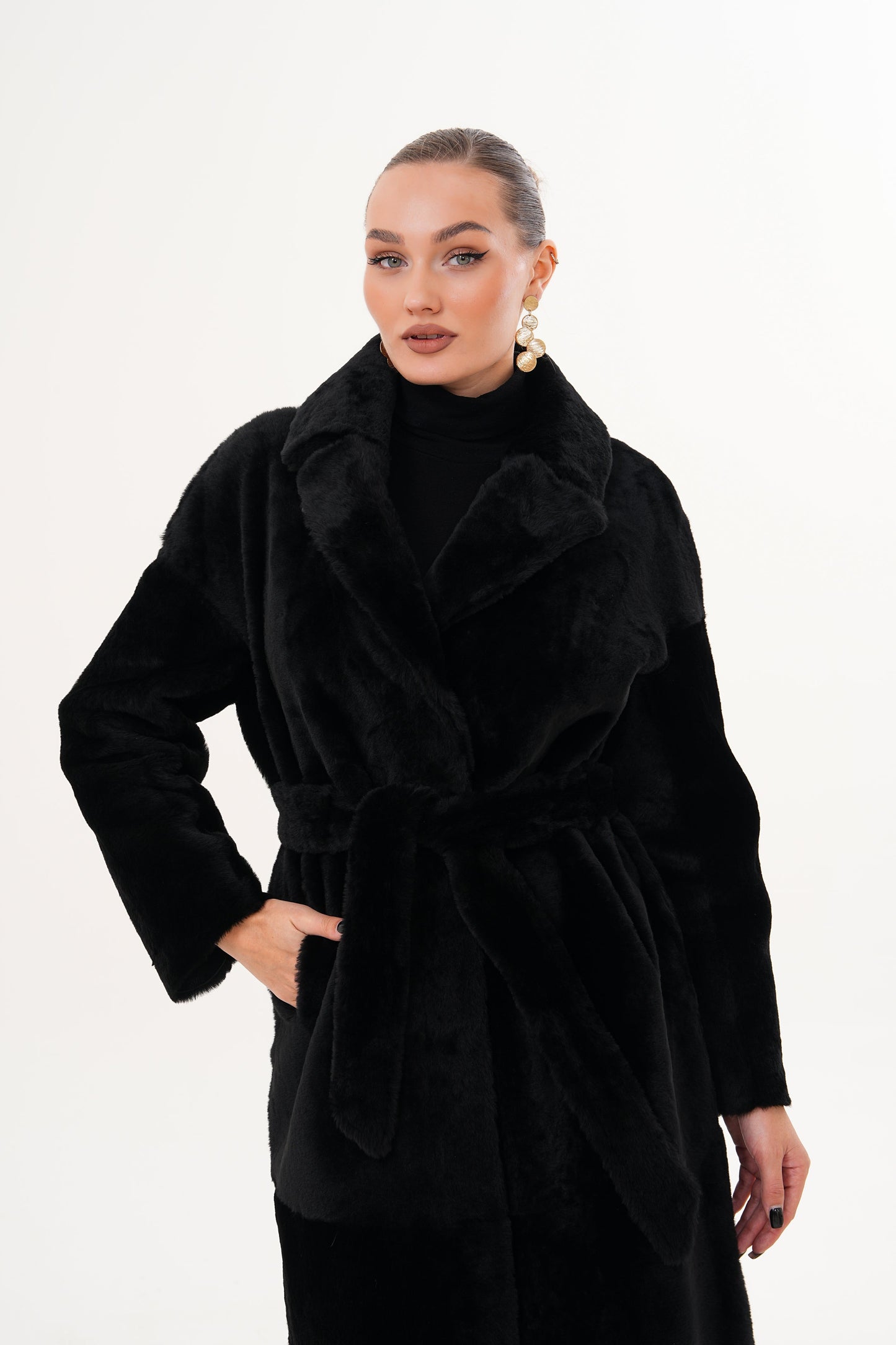 The Emilia Reversible Shearling Leather Women Jacket