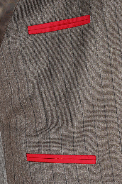 Isaia Pinstripe Wool-Silk-Linen Suit