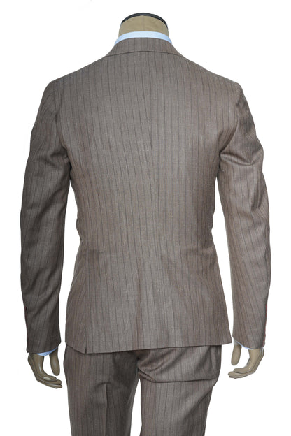 Isaia Pinstripe Wool-Silk-Linen Suit