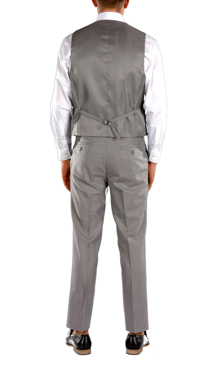 Light Grey Slim Fit Suit - 3PC - JAX