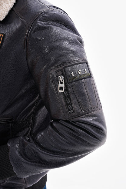 The Northway Navy Blue Lambskin Men Leather Jacket