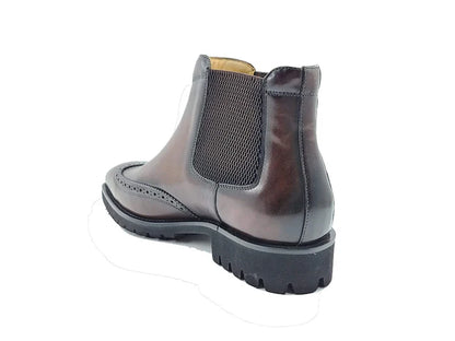 Lug Sole Chelsea Boot with Wingtip Toe - My Men's Shop