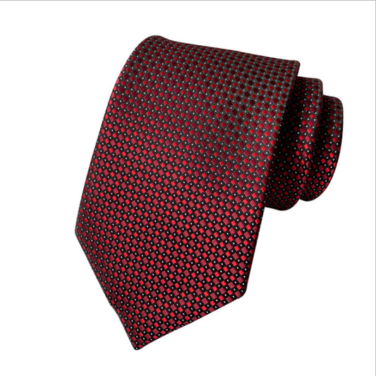 KPT2039 Red Checkerboard  Polywoven Tie