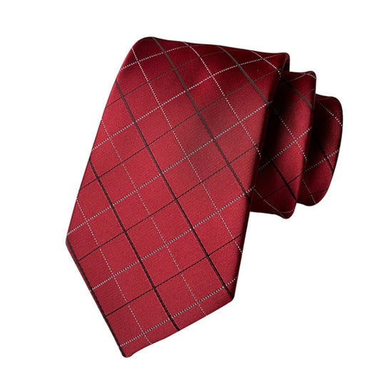 KPT2044 Red Diamond Pattern Polywoven Tie