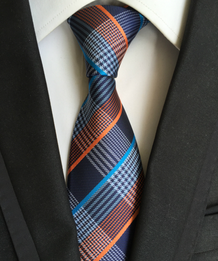 KPT2180 Blue and Orange Polywoven Tie