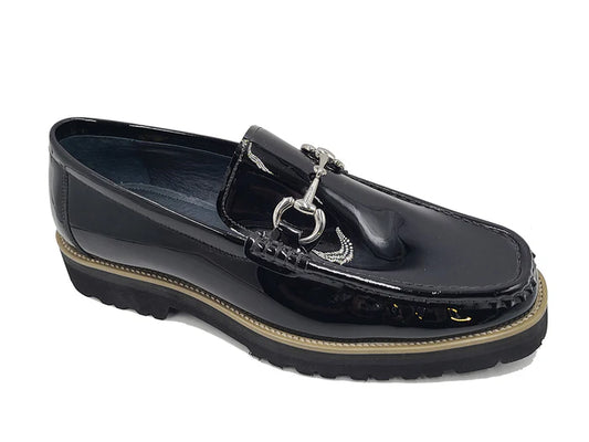 Elegant Patent Leather Horse Bit Loafer - My Men's Shop