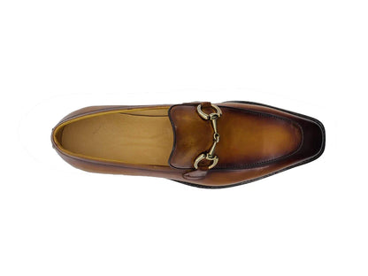 Burnished Calfskin bit loafer - My Men's Shop