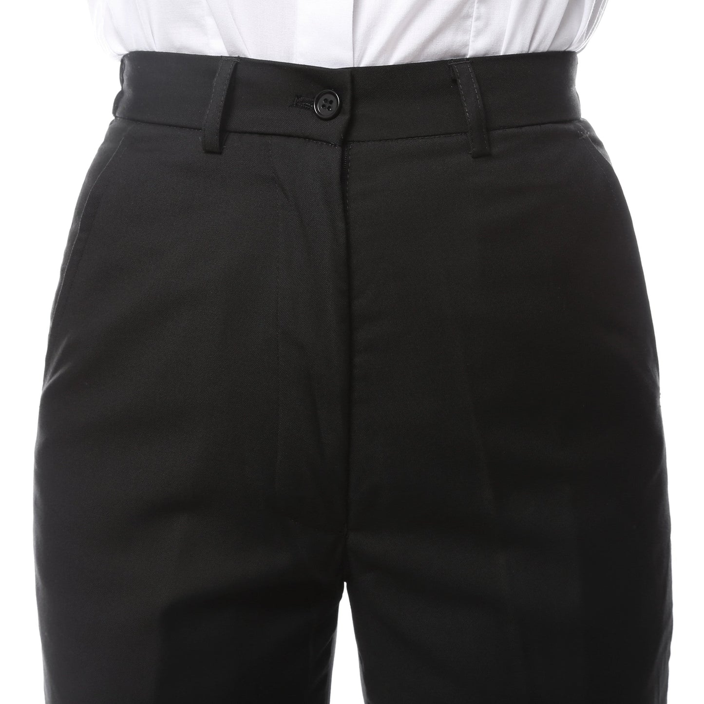 Womens A201 Black Elastic Waistband Dress Pants